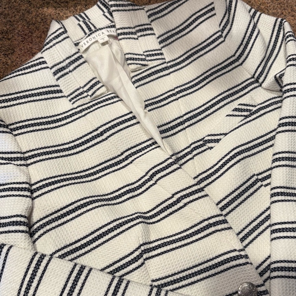 VERONICA BEARD Bicky Dickey‎ Jacket Blazer Striped Size 8
